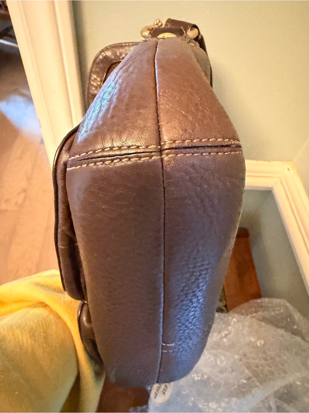 Coach Dark Brown Soho Buckle Flap Shoulder Bag - Picture 7 of 9